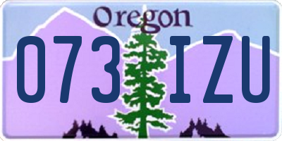 OR license plate 073IZU