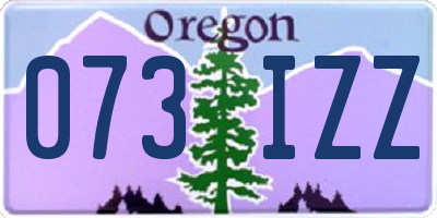 OR license plate 073IZZ
