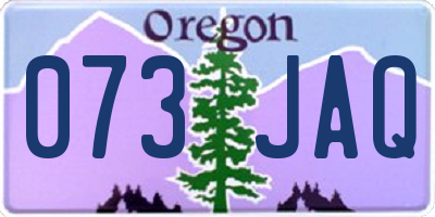 OR license plate 073JAQ