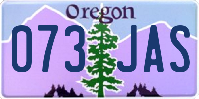 OR license plate 073JAS