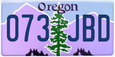 OR license plate 073JBD