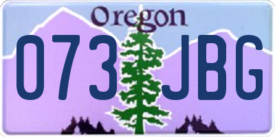 OR license plate 073JBG