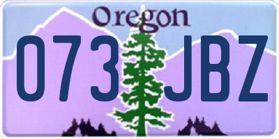 OR license plate 073JBZ