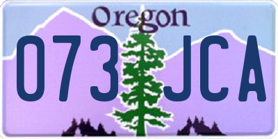 OR license plate 073JCA