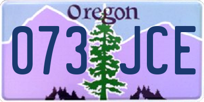 OR license plate 073JCE