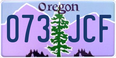 OR license plate 073JCF