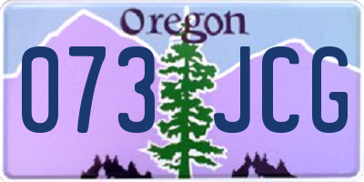 OR license plate 073JCG