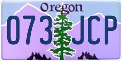 OR license plate 073JCP