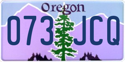 OR license plate 073JCQ