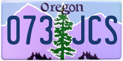 OR license plate 073JCS