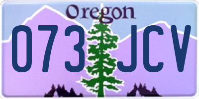 OR license plate 073JCV