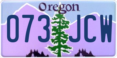 OR license plate 073JCW