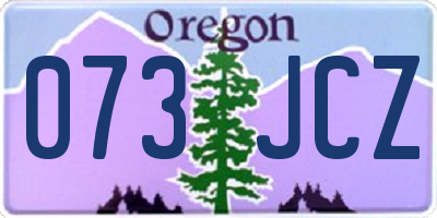 OR license plate 073JCZ