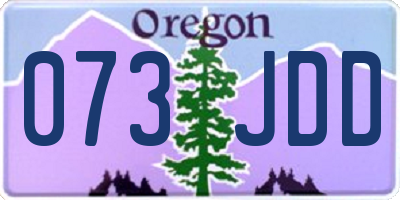 OR license plate 073JDD