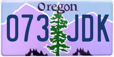 OR license plate 073JDK