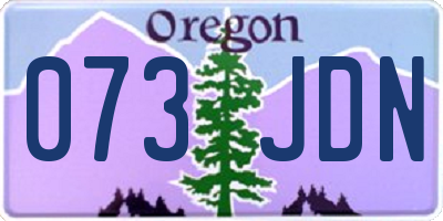 OR license plate 073JDN