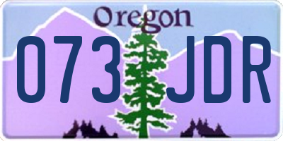 OR license plate 073JDR