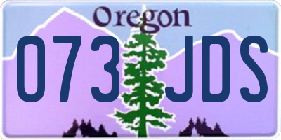 OR license plate 073JDS
