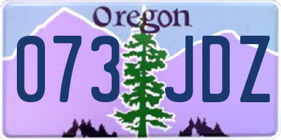 OR license plate 073JDZ
