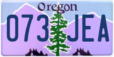 OR license plate 073JEA