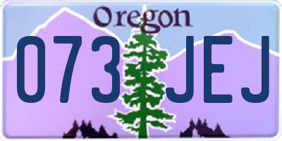 OR license plate 073JEJ