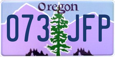 OR license plate 073JFP