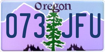 OR license plate 073JFU