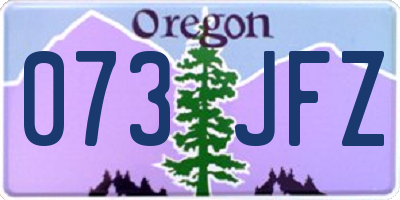 OR license plate 073JFZ