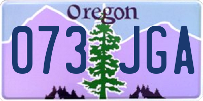 OR license plate 073JGA