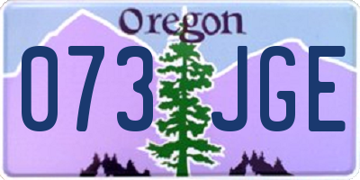 OR license plate 073JGE