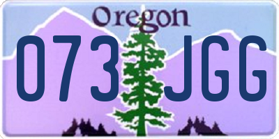 OR license plate 073JGG