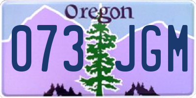OR license plate 073JGM