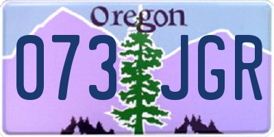 OR license plate 073JGR
