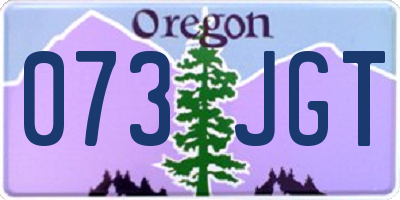 OR license plate 073JGT