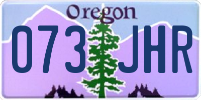 OR license plate 073JHR