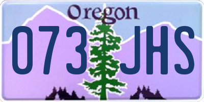 OR license plate 073JHS