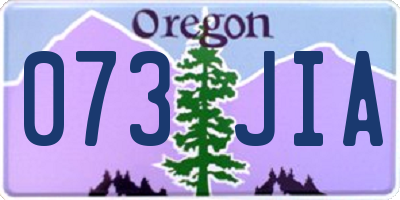 OR license plate 073JIA
