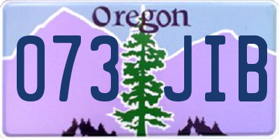 OR license plate 073JIB