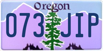 OR license plate 073JIP