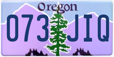 OR license plate 073JIQ
