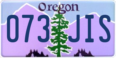 OR license plate 073JIS