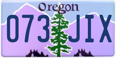 OR license plate 073JIX