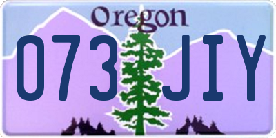 OR license plate 073JIY