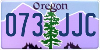 OR license plate 073JJC