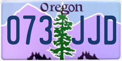 OR license plate 073JJD