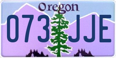 OR license plate 073JJE