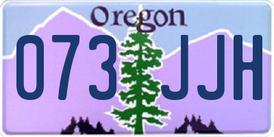 OR license plate 073JJH