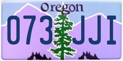OR license plate 073JJI