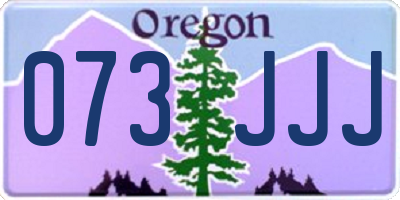 OR license plate 073JJJ