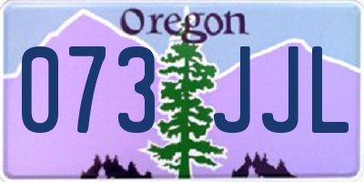 OR license plate 073JJL